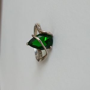 Elegant Tear Drop Shaped Emerald